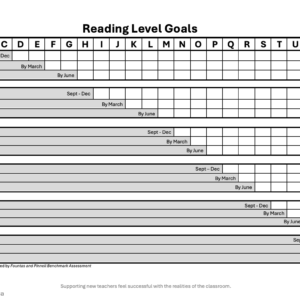 Reading Level Goals