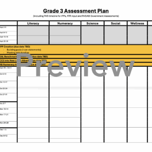 Alberta Assessment Plan Template - Grade 3