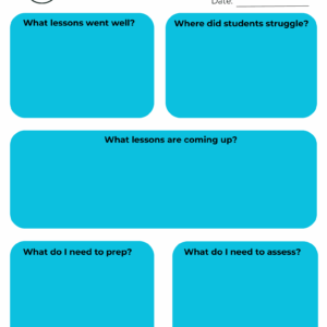 Weekly/Monthly Reflection Journal